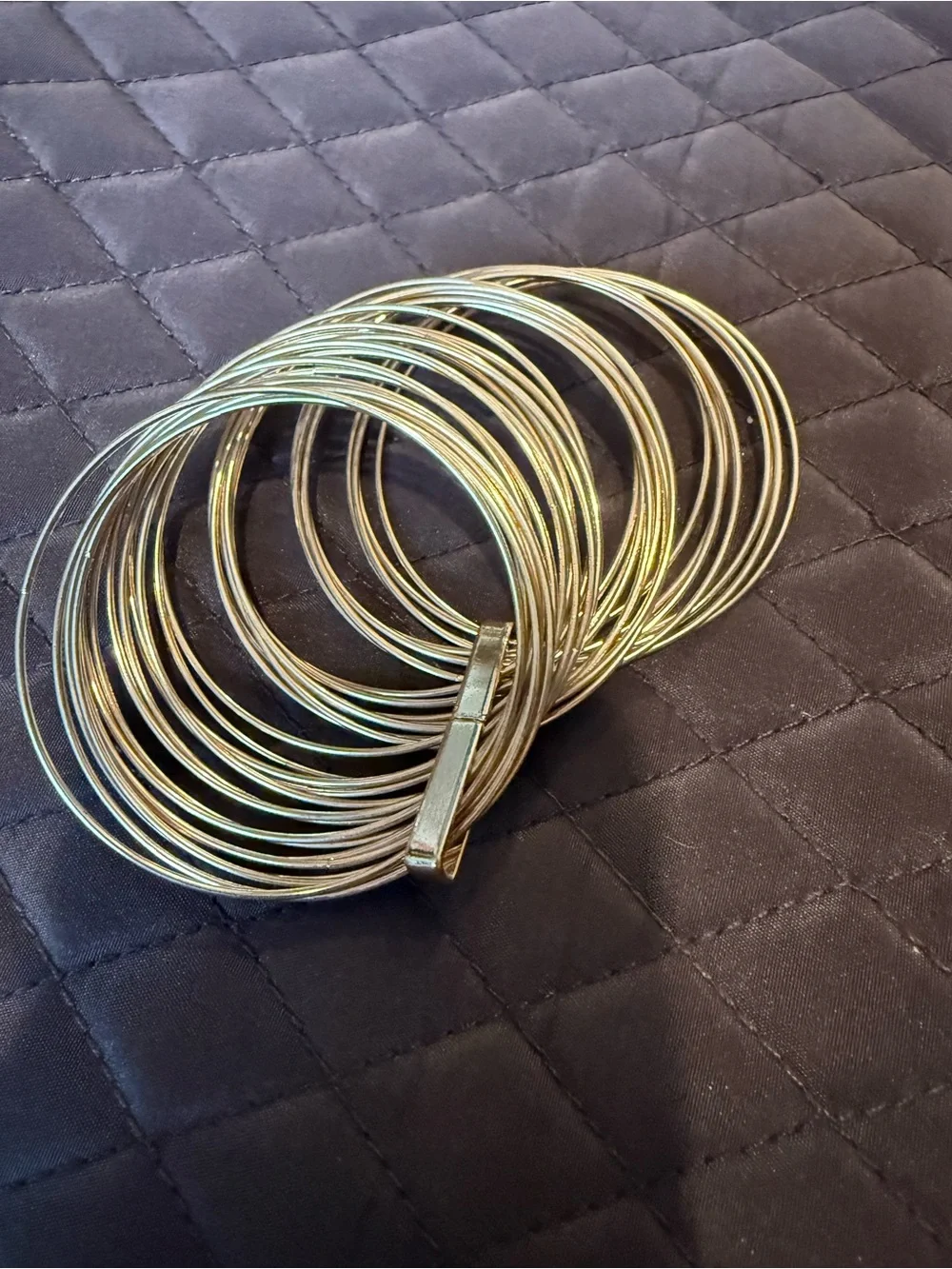Gold Multi-Row Coil Bracelet